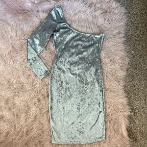 Silver Single Sleeve Medusa Dress